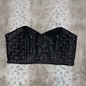 NWT Forever 21 Studded Bustier Tube Top